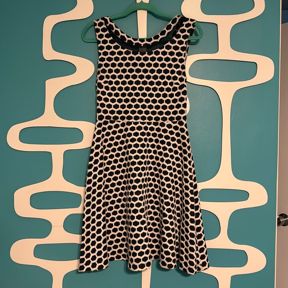Blue Navy Polka Dot Dress for Wedding/Cocktails/Date Night
